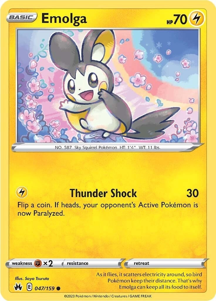 Image for Emolga (Crown Zenith) (047/159) - Pokemon