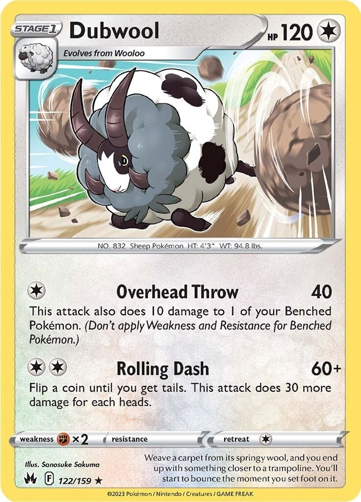 Image for Dubwool (Crown Zenith) (122/159) - Pokemon