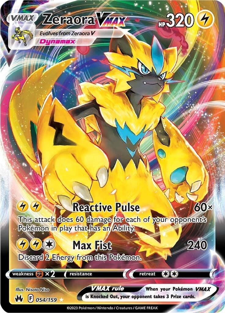 Image for Zeraora VMAX (Crown Zenith) (054/159) - Pokemon