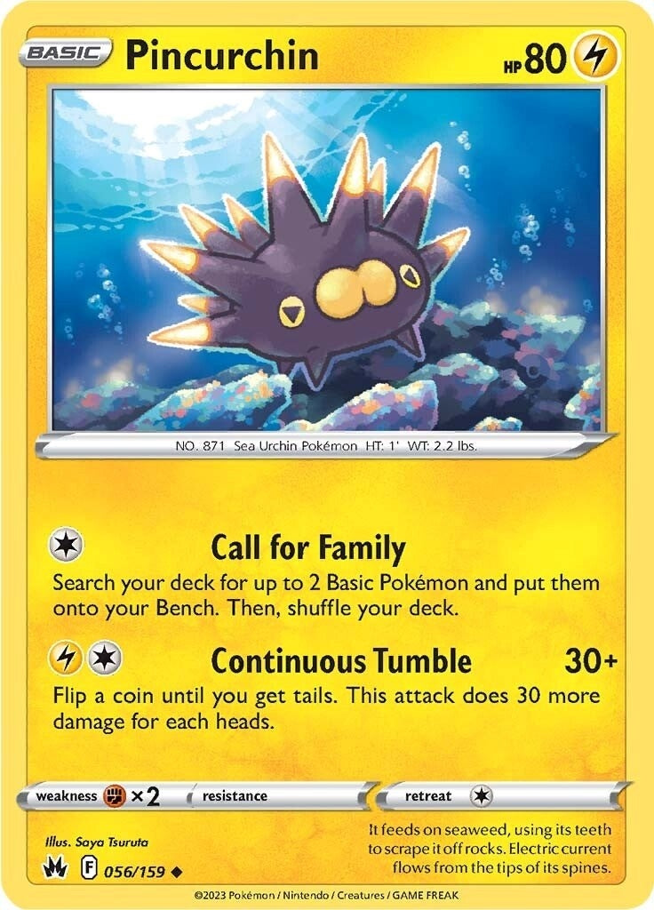 Image for Pincurchin (Crown Zenith) (056/159) - Pokemon