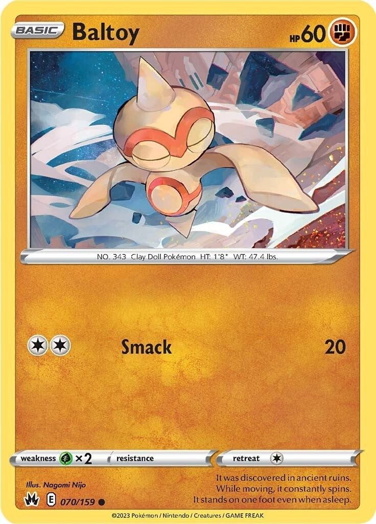 Image for Baltoy (Crown Zenith) (070/159) - Pokemon