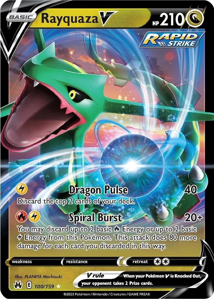 Image for Rayquaza V (Crown Zenith) (100/159) - Pokemon