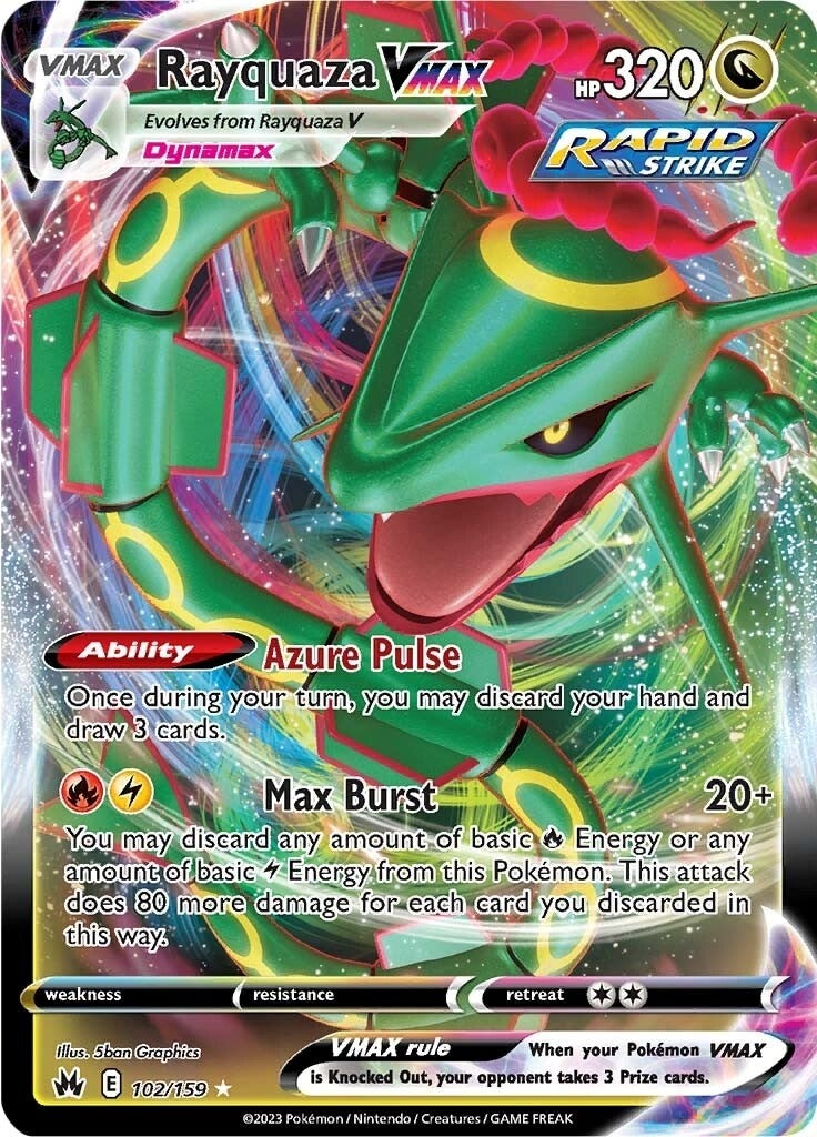 Image for Rayquaza VMAX (102) (Crown Zenith) (102/159) - Pokemon