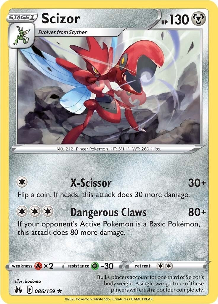 Image for Scizor (Crown Zenith) (086/159) - Pokemon