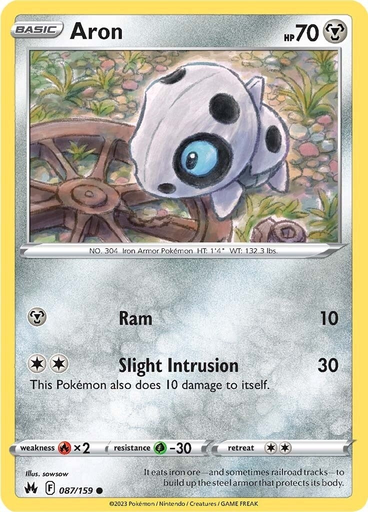 Image for Aron (Crown Zenith) (087/159) - Pokemon