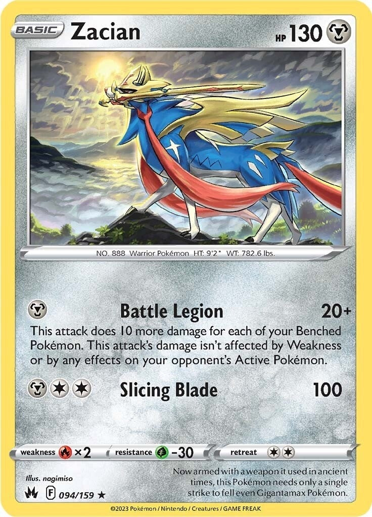 Image for Zacian (Crown Zenith) (094/159) - Pokemon