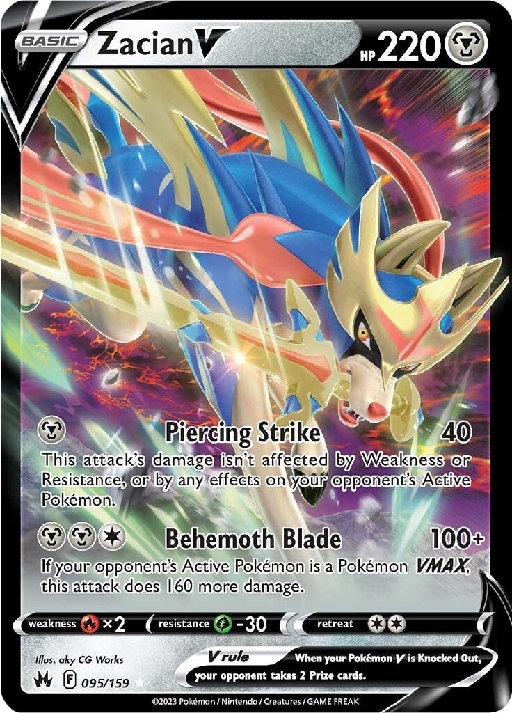 Image for Zacian V (Crown Zenith) (095/159) - Pokemon
