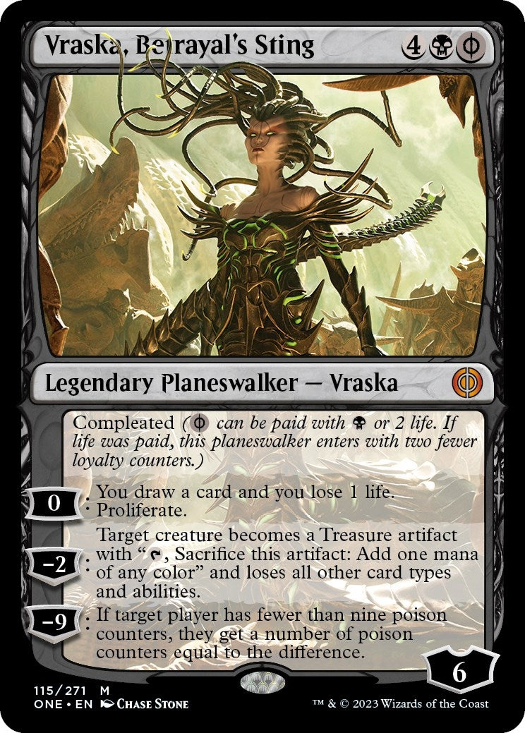 Image for Vraska, Betrayal's Sting (Phyrexia: All Will Be One) (115) - Magic: The Gathering