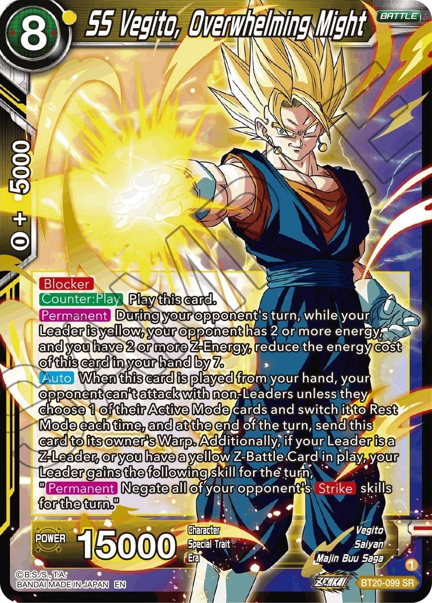 Image for SS Vegito, Overwhelming Might (Power Absorbed) (BT20-099) - Dragon Ball Super: Masters