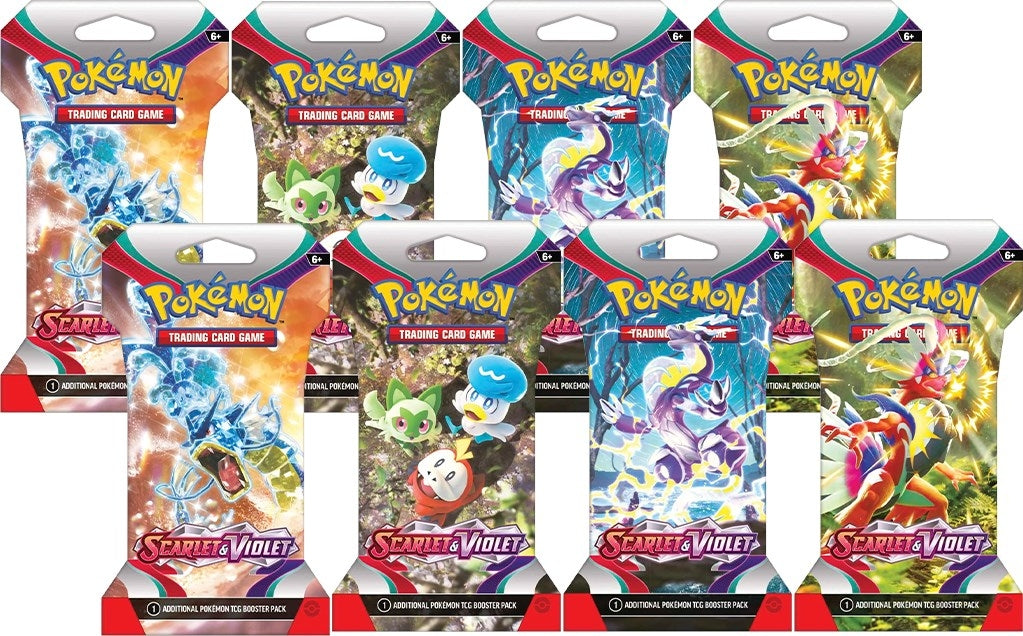 Image for Scarlet & Violet Sleeved Booster Pack Bundle [Set of 8] - Pokemon