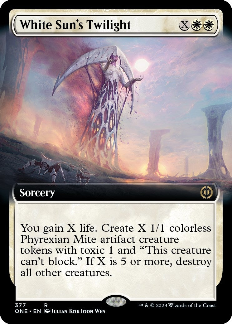 Image for White Sun's Twilight (Extended Art) (Phyrexia: All Will Be One) (377) - Magic: The Gathering
