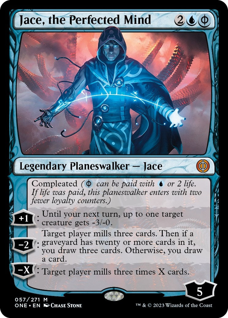 Image for Jace, the Perfected Mind (Phyrexia: All Will Be One) (57) - Magic: The Gathering