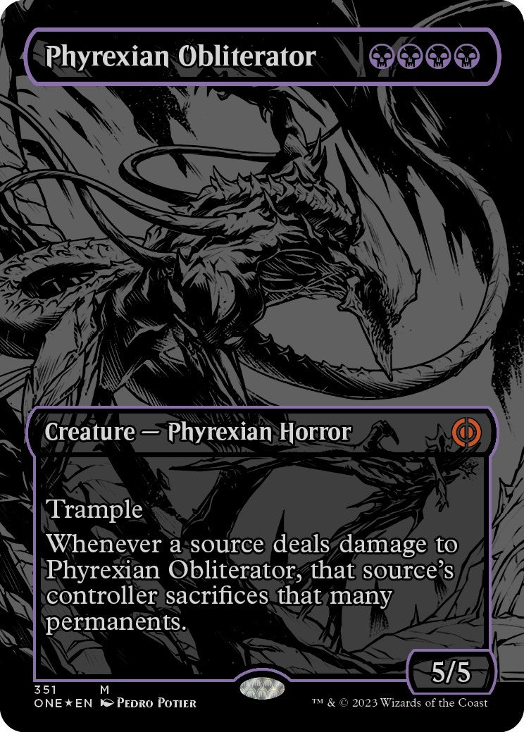 Image for Phyrexian Obliterator (Oil Slick Raised Foil) (Phyrexia: All Will Be One) (351) - Magic: The Gathering