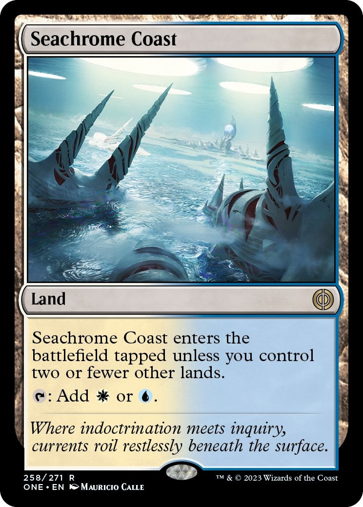 Image for Seachrome Coast (Phyrexia: All Will Be One) (258) - Magic: The Gathering