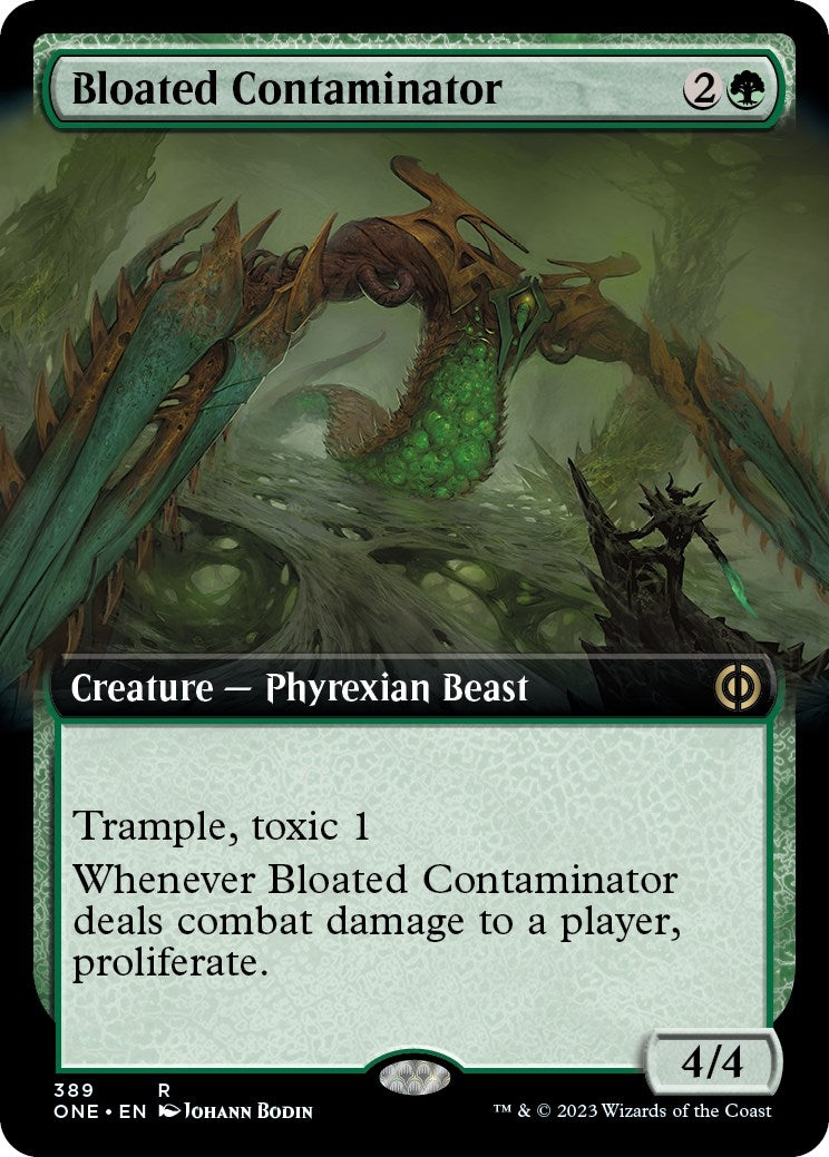 Image for Bloated Contaminator (Extended Art) (Phyrexia: All Will Be One) (389) - Magic: The Gathering