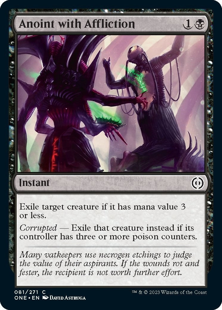 Image for Anoint with Affliction (Phyrexia: All Will Be One) (81) - Magic: The Gathering