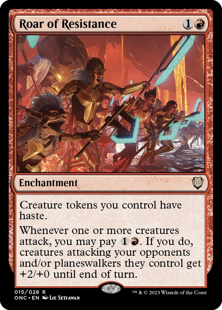 Image for Roar of Resistance (Commander: Phyrexia: All Will Be One) (15) - Magic: The Gathering