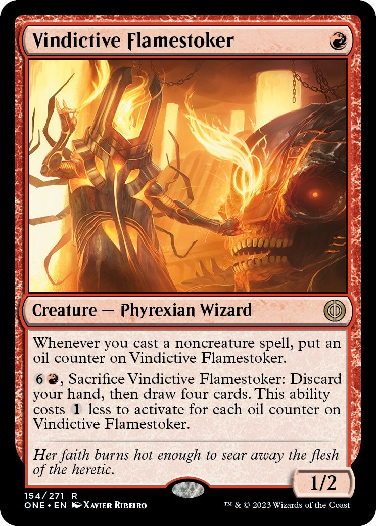 Image for Vindictive Flamestoker (Phyrexia: All Will Be One) (154) - Magic: The Gathering
