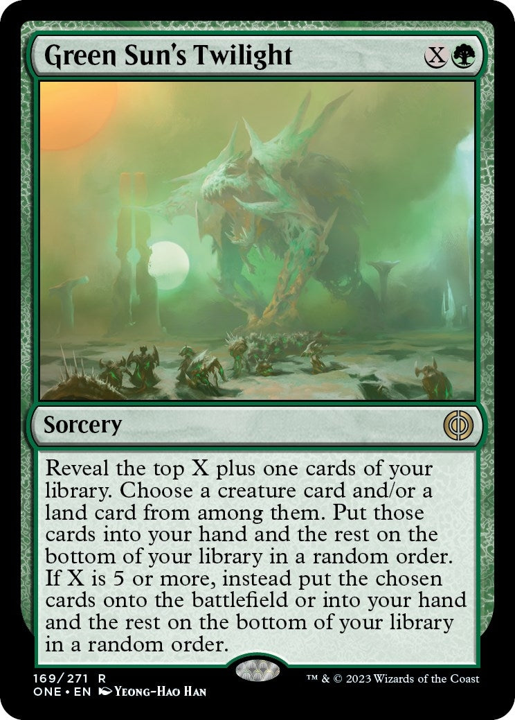 Image for Green Sun's Twilight (Phyrexia: All Will Be One) (169) - Magic: The Gathering