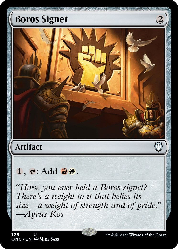Image for Boros Signet (Commander: Phyrexia: All Will Be One) (126) - Magic: The Gathering
