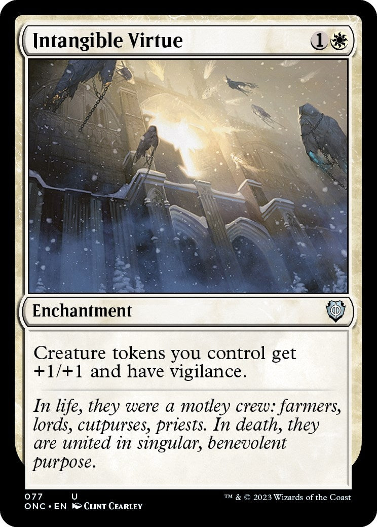 Image for Intangible Virtue (Commander: Phyrexia: All Will Be One) (77) - Magic: The Gathering