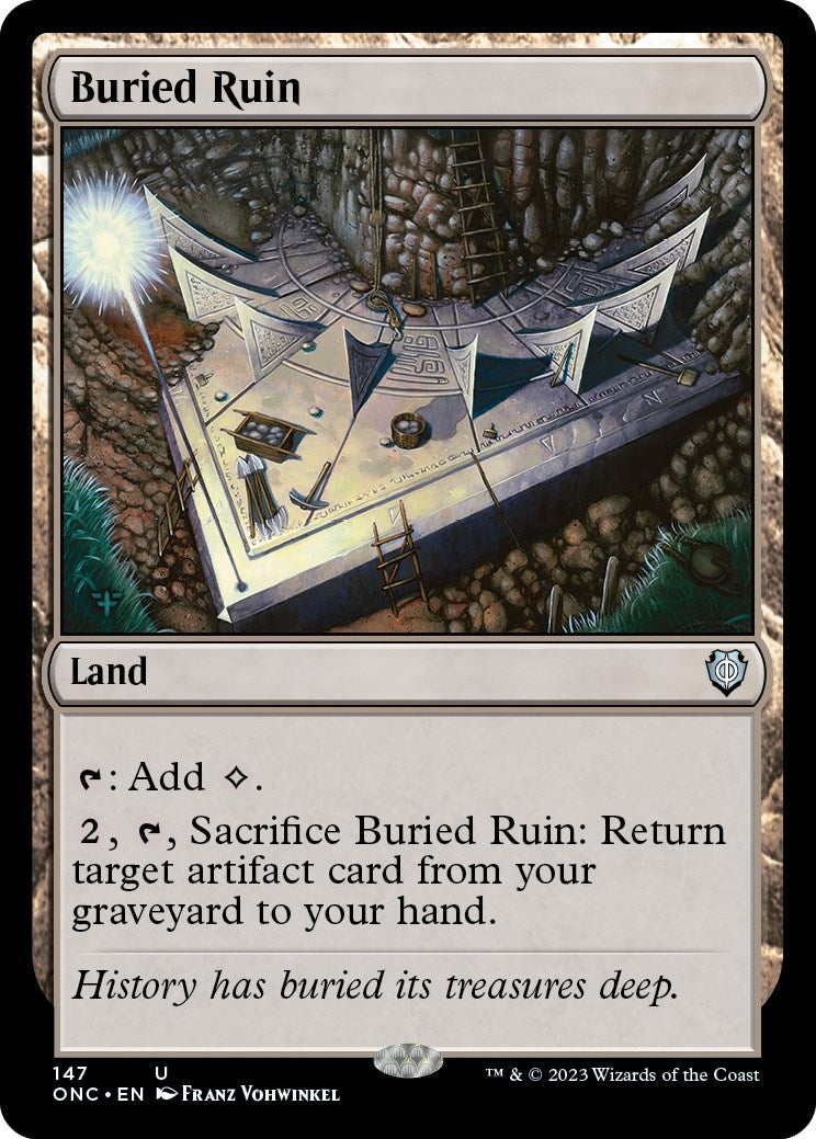 Image for Buried Ruin (Commander: Phyrexia: All Will Be One) (147) - Magic: The Gathering