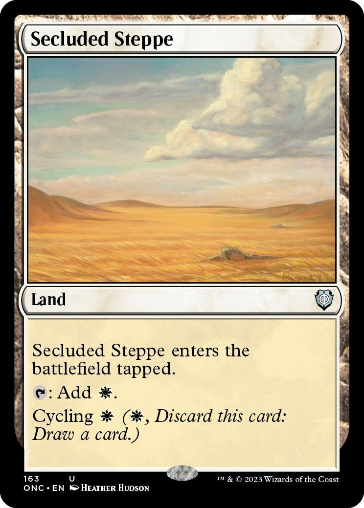 Image for Secluded Steppe (Commander: Phyrexia: All Will Be One) (163) - Magic: The Gathering