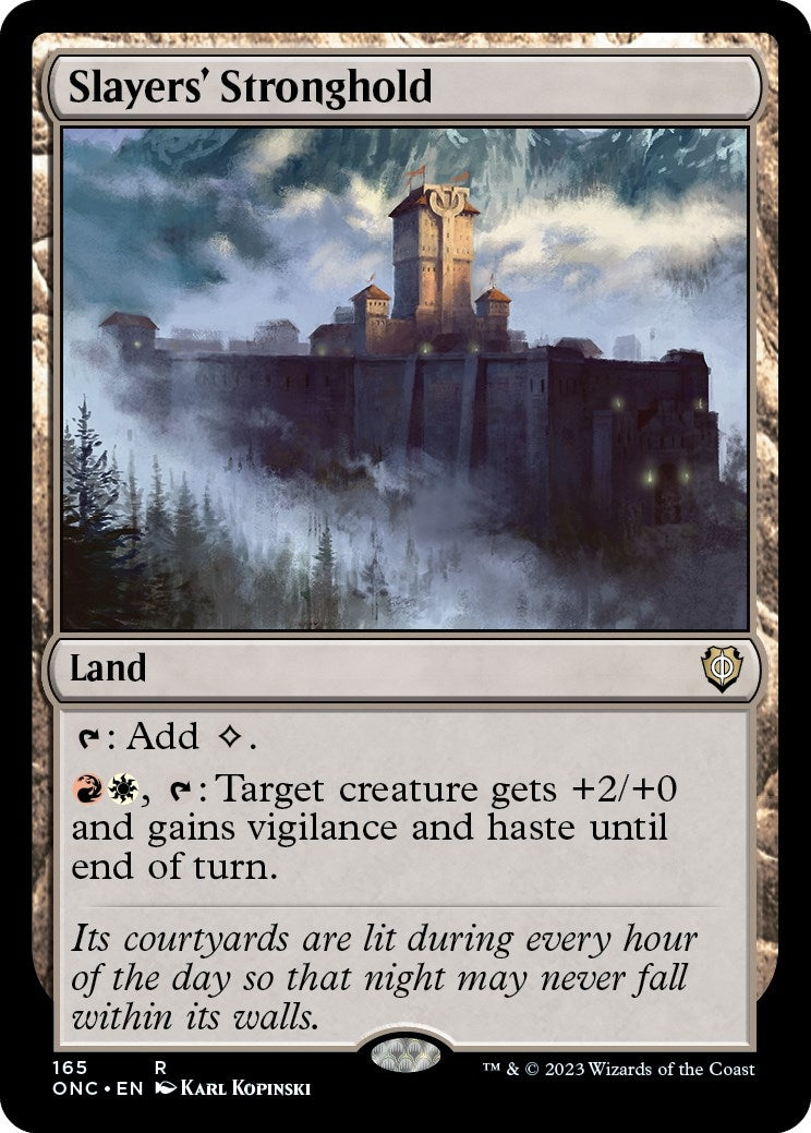 Image for Slayers' Stronghold (Commander: Phyrexia: All Will Be One) (165) - Magic: The Gathering
