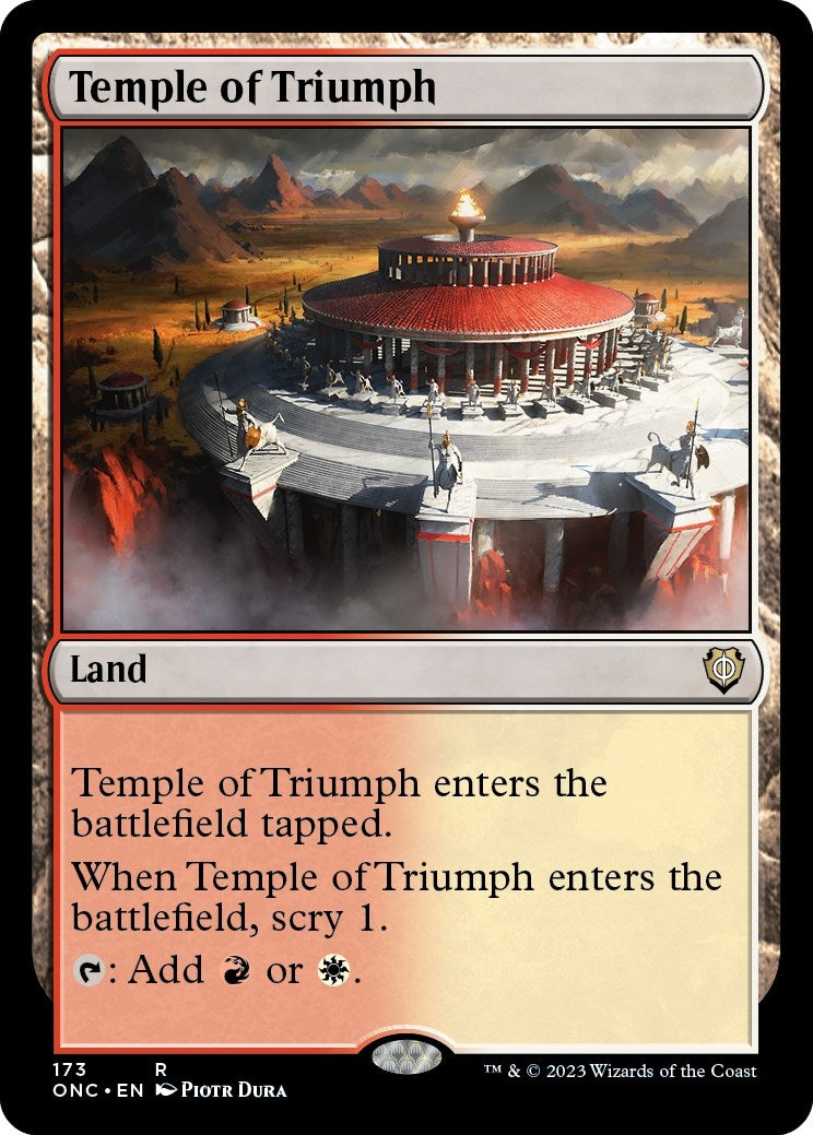 Image for Temple of Triumph (Commander: Phyrexia: All Will Be One) (173) - Magic: The Gathering