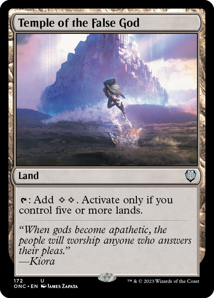 Image for Temple of the False God (Commander: Phyrexia: All Will Be One) (172) - Magic: The Gathering