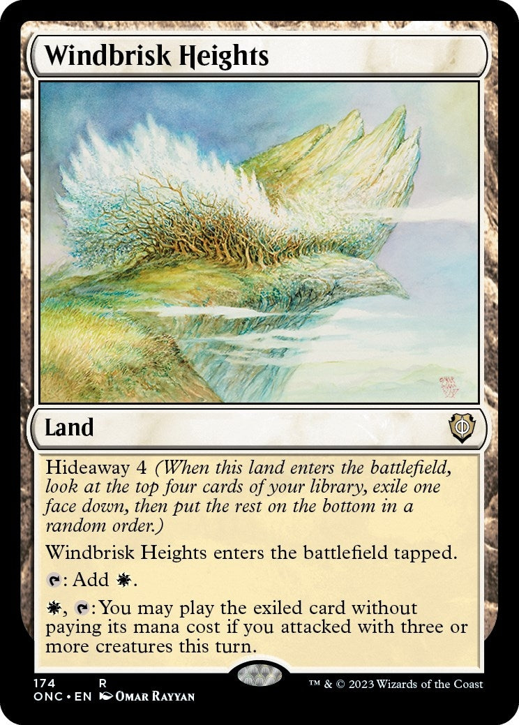 Image for Windbrisk Heights (Commander: Phyrexia: All Will Be One) (174) - Magic: The Gathering
