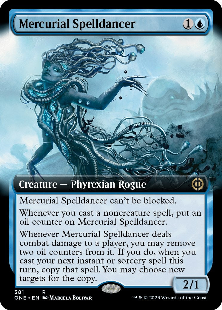 Image for Mercurial Spelldancer (Extended Art) (Phyrexia: All Will Be One) (381) - Magic: The Gathering