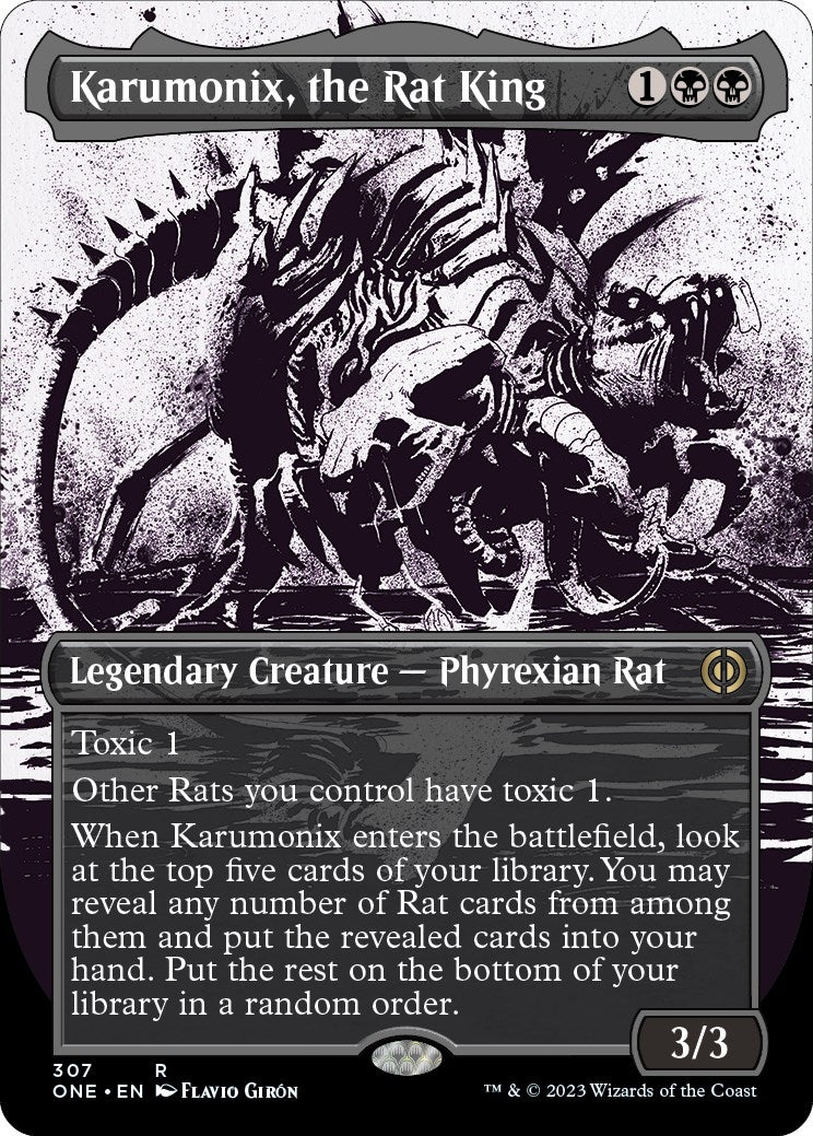 Image for Karumonix, the Rat King (Showcase) (Phyrexia: All Will Be One) (307) - Magic: The Gathering