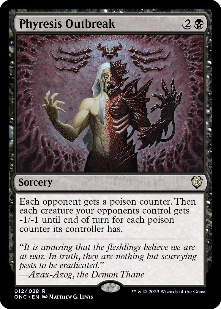 Image for Phyresis Outbreak (Commander: Phyrexia: All Will Be One) (12) - Magic: The Gathering