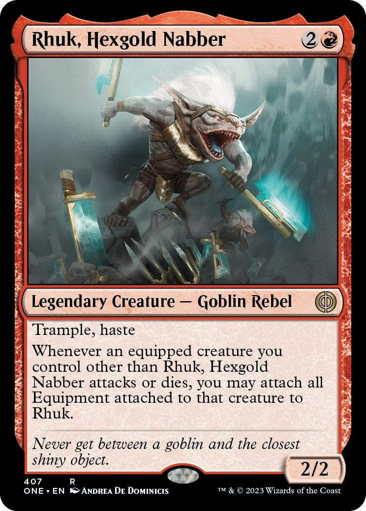 Image for Rhuk, Hexgold Nabber (Phyrexia: All Will Be One) (407) - Magic: The Gathering