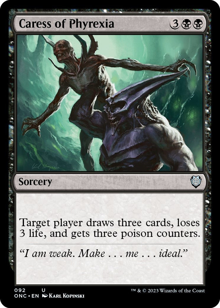 Image for Caress of Phyrexia (Commander: Phyrexia: All Will Be One) (92) - Magic: The Gathering