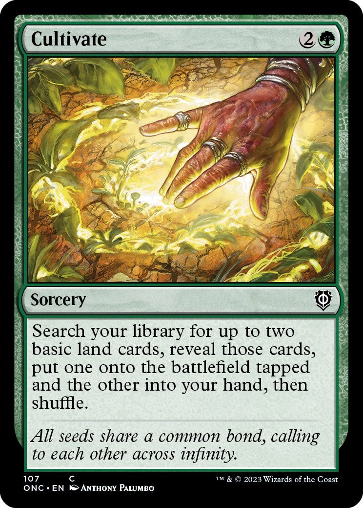 Image for Cultivate (Commander: Phyrexia: All Will Be One) (107) - Magic: The Gathering
