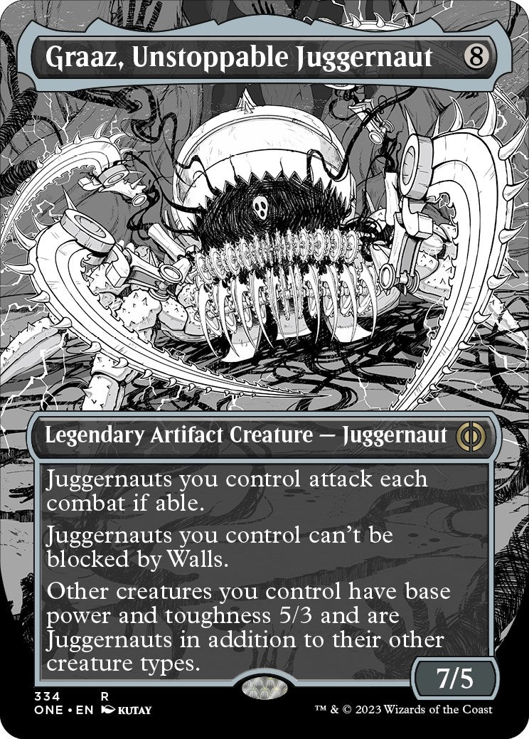 Image for Graaz, Unstoppable Juggernaut (Borderless) (Phyrexia: All Will Be One) (334) - Magic: The Gathering