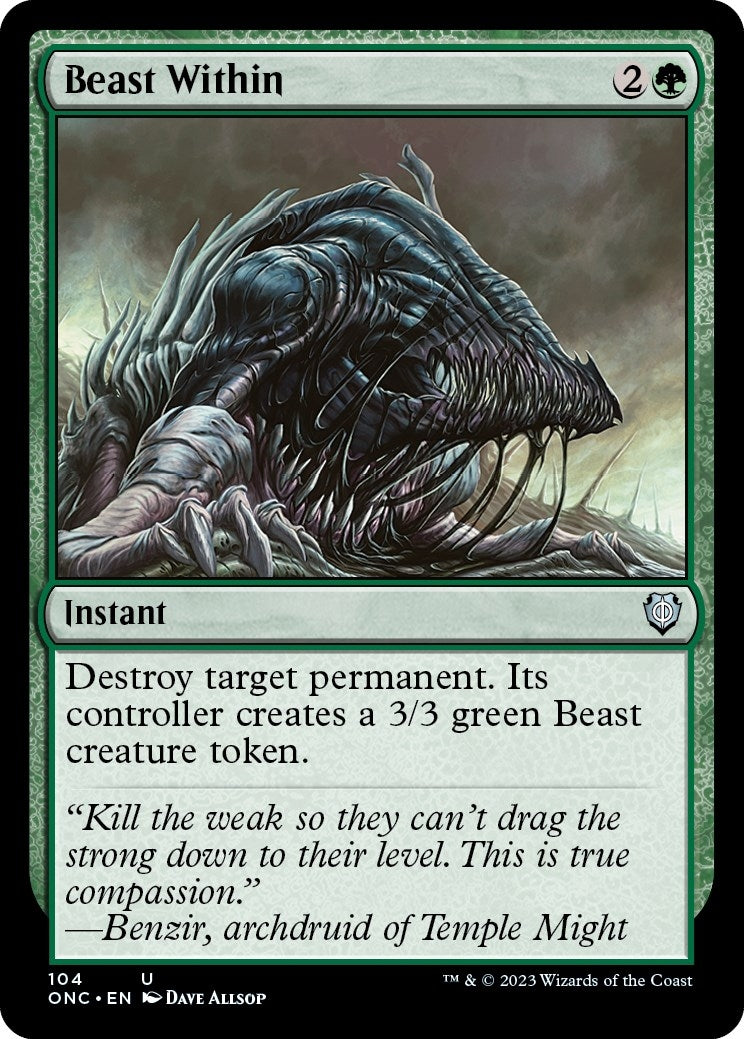 Image for Beast Within (Commander: Phyrexia: All Will Be One) (104) - Magic: The Gathering