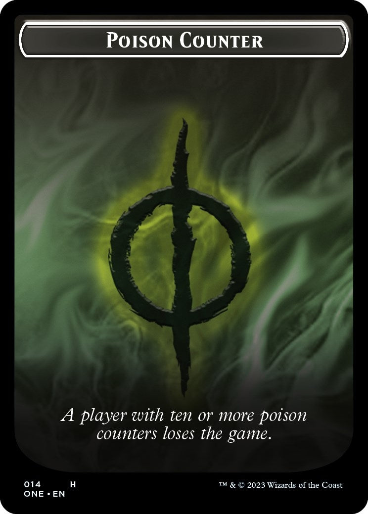 Image for Poison Counter // Phyrexian Mite Double-sided Token (Phyrexia: All Will Be One) (14 // 12) - Magic: The Gathering