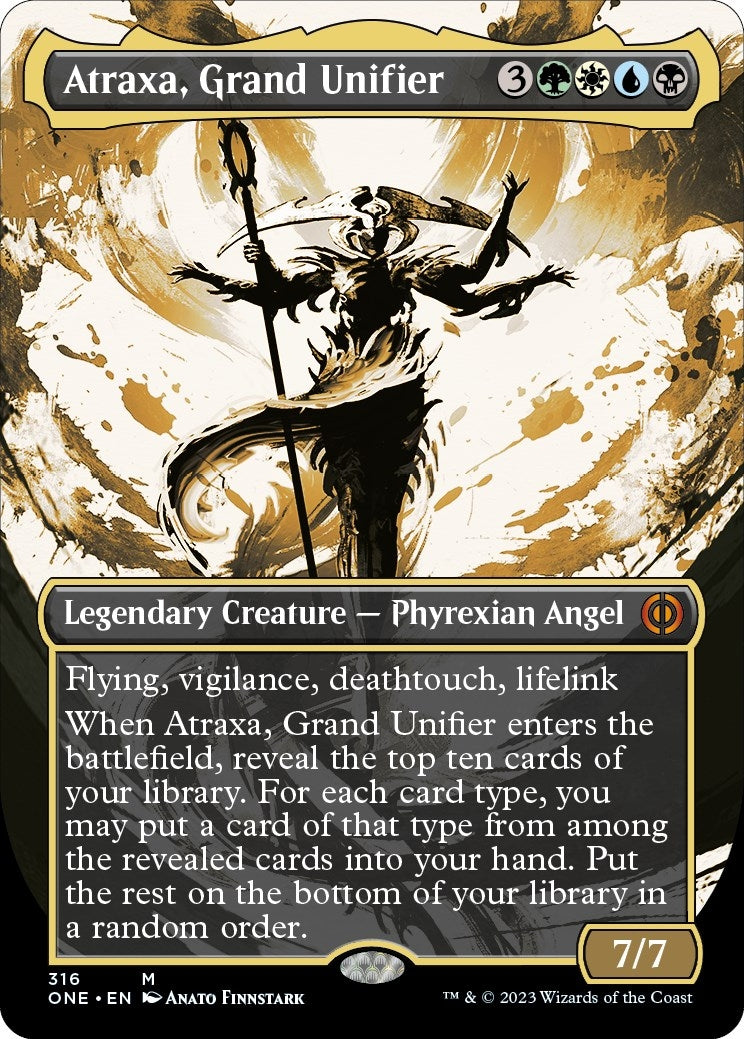 Image for Atraxa, Grand Unifier (Showcase) (Phyrexia: All Will Be One) (316) - Magic: The Gathering