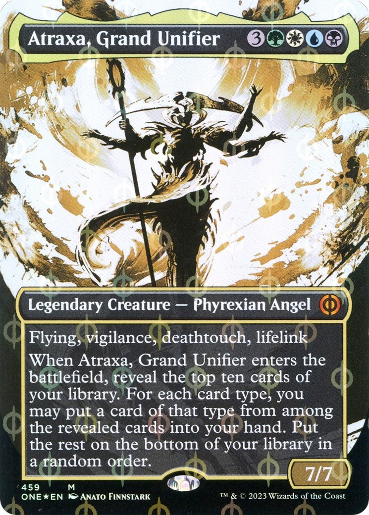 Image for Atraxa, Grand Unifier (Showcase) (Step-and-Compleat Foil) (Phyrexia: All Will Be One) (459) - Magic: The Gathering
