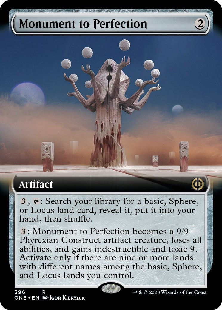 Image for Monument to Perfection (Extended Art) (Phyrexia: All Will Be One) (396) - Magic: The Gathering