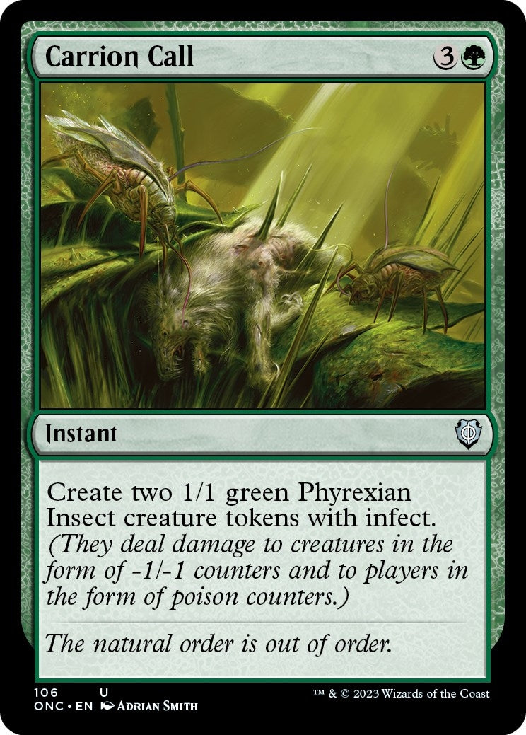 Image for Carrion Call (Commander: Phyrexia: All Will Be One) (106) - Magic: The Gathering