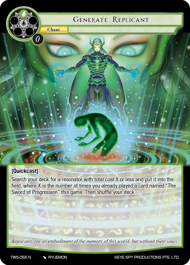 Image for Generate Replicant (The War of the Suns) (TWS-055 N) - Force of Will