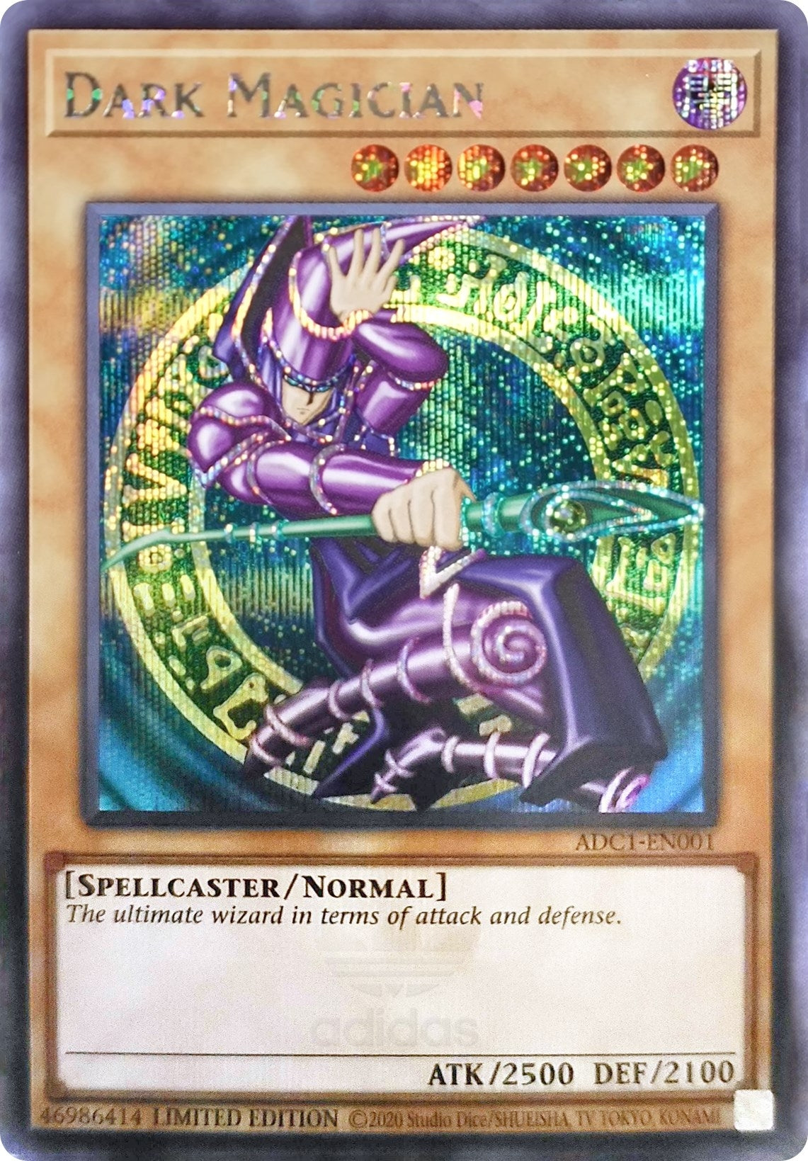 Image for Dark Magician (Adidas Exclusive) (Miscellaneous Promotional Cards) (ADC1-EN001) - YuGiOh