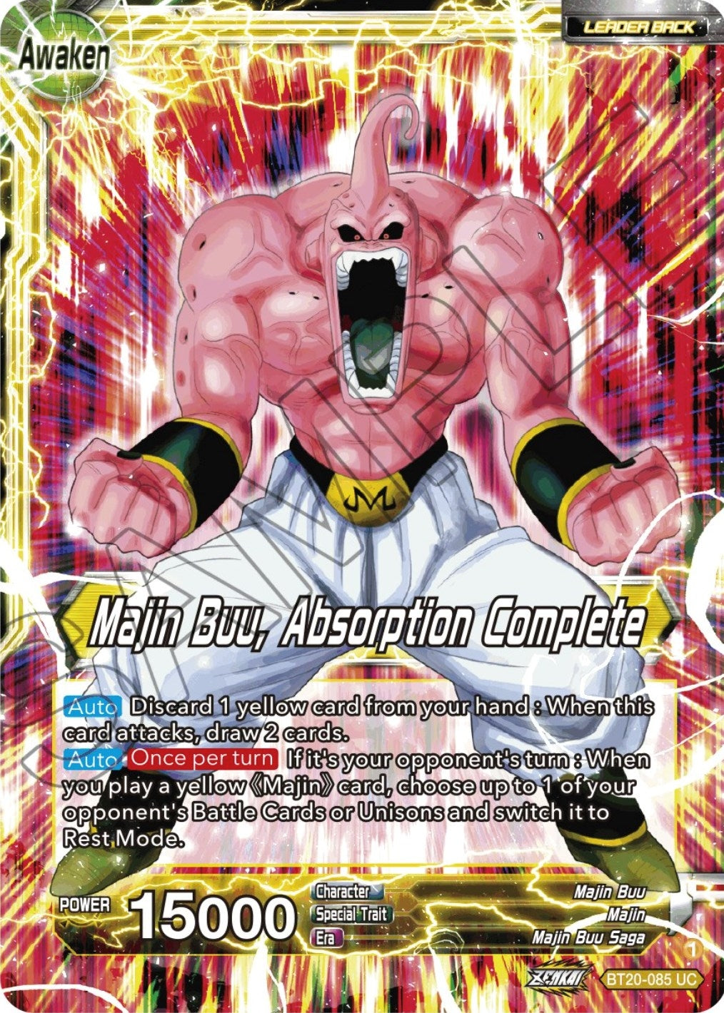 Image for Majin Buu // Majin Buu, Absorption Complete (Power Absorbed) (BT20-085) - Dragon Ball Super: Masters