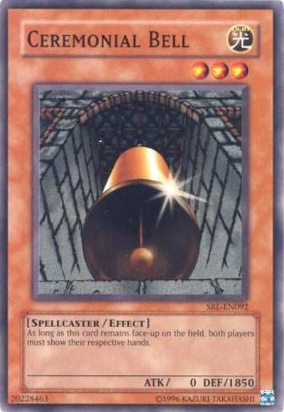 Image for Ceremonial Bell (Spell Ruler (Worldwide English)) (SRL-EN092) - YuGiOh