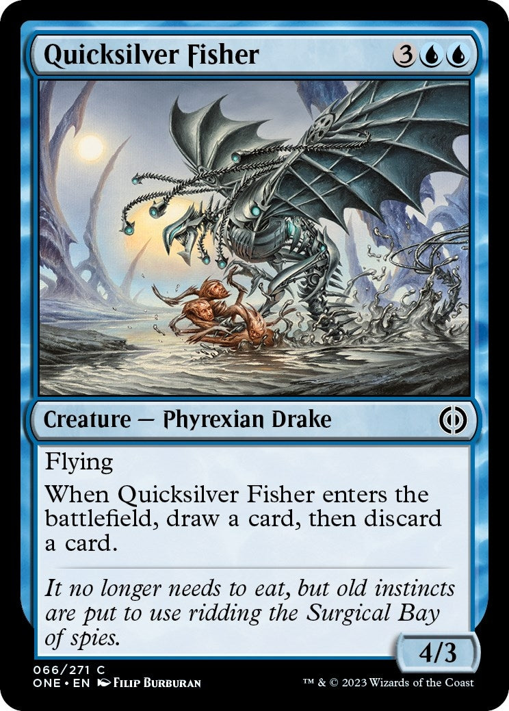 Image for Quicksilver Fisher (Phyrexia: All Will Be One) (66) - Magic: The Gathering