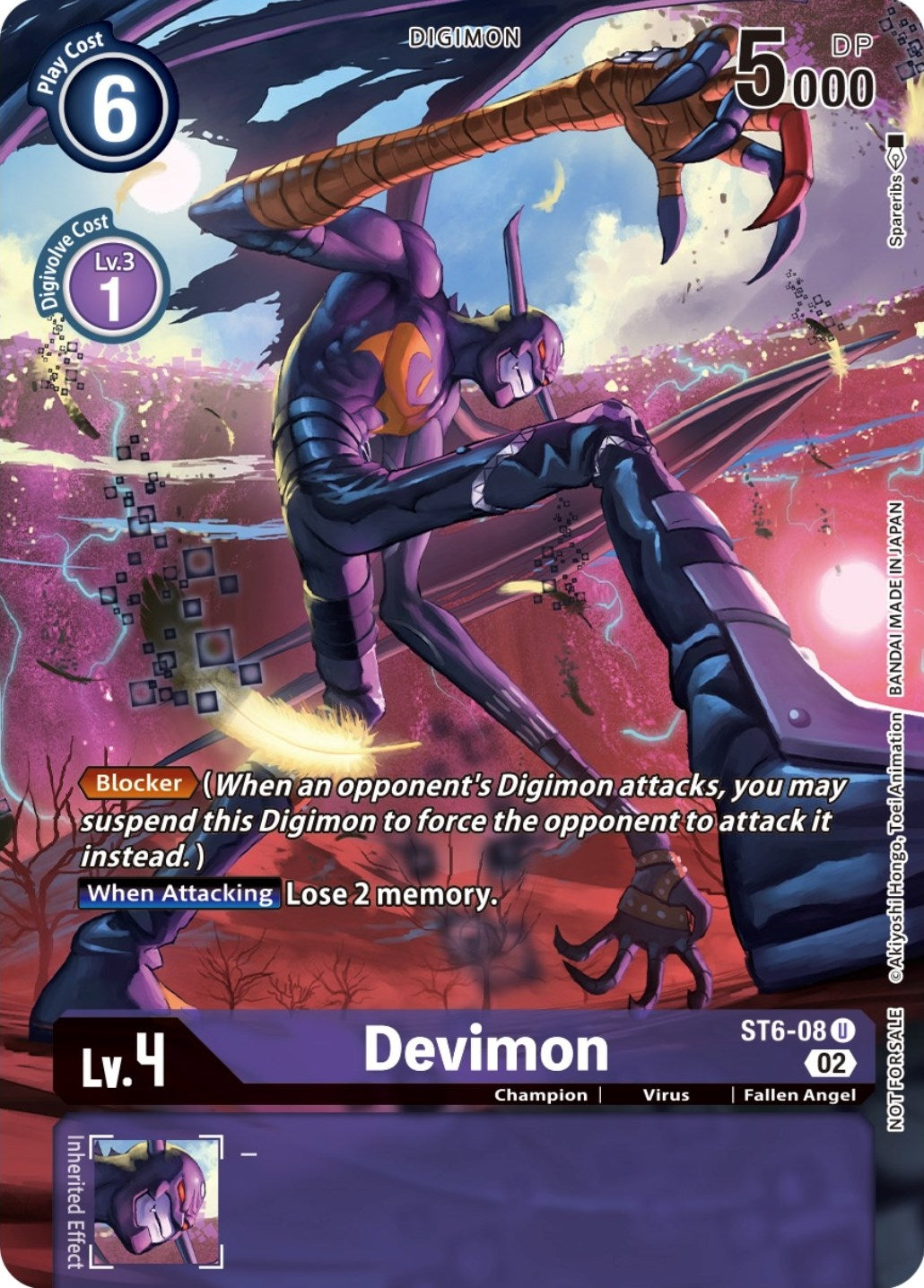 Image for Devimon (Digimon Illustration Competition Pack 2022) (BT11) (608)